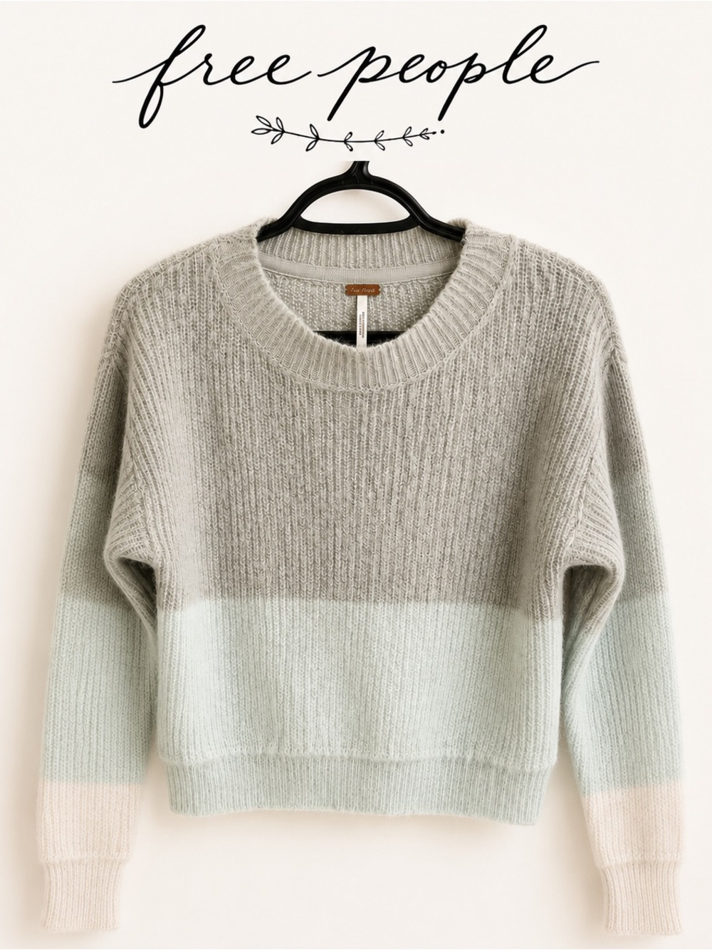 Free People Ombre Wool Blend Sweater XS
